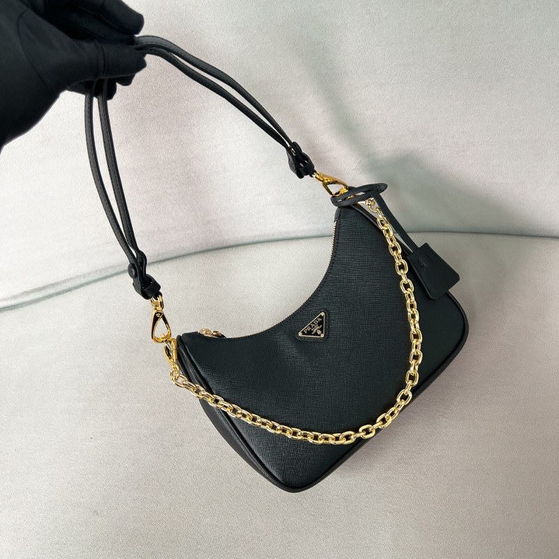 Re-Edition Saffiano leather mini-bag“22*18*6CM”-088=