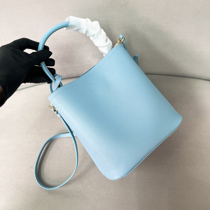 Saffiano Leather Panier Bag“22*23*13CM”-0011=