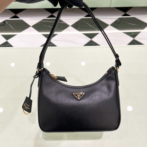 Re-Edition Saffiano Leather Bag“22*18*6CM”-088=