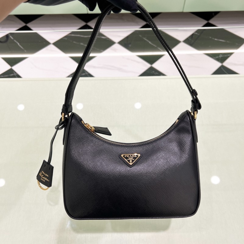 Re-Edition Saffiano Leather Bag“22*18*6CM”-088=