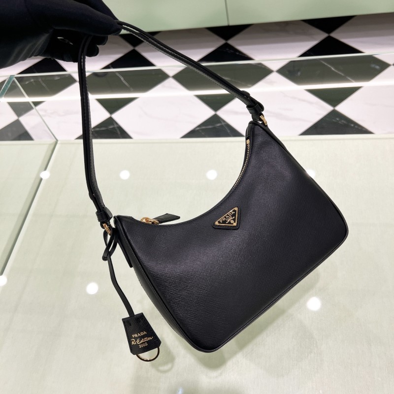 Re-Edition Saffiano Leather Bag“22*18*6CM”-088=