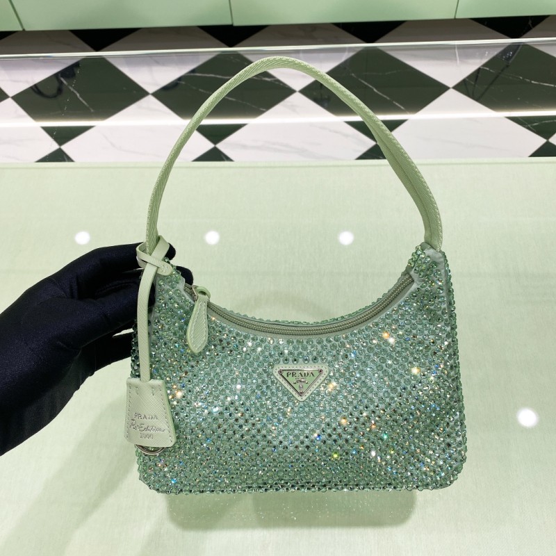 Re-Edition 2000 Crystal Mini Bag“22*18*6.5CM”-005=