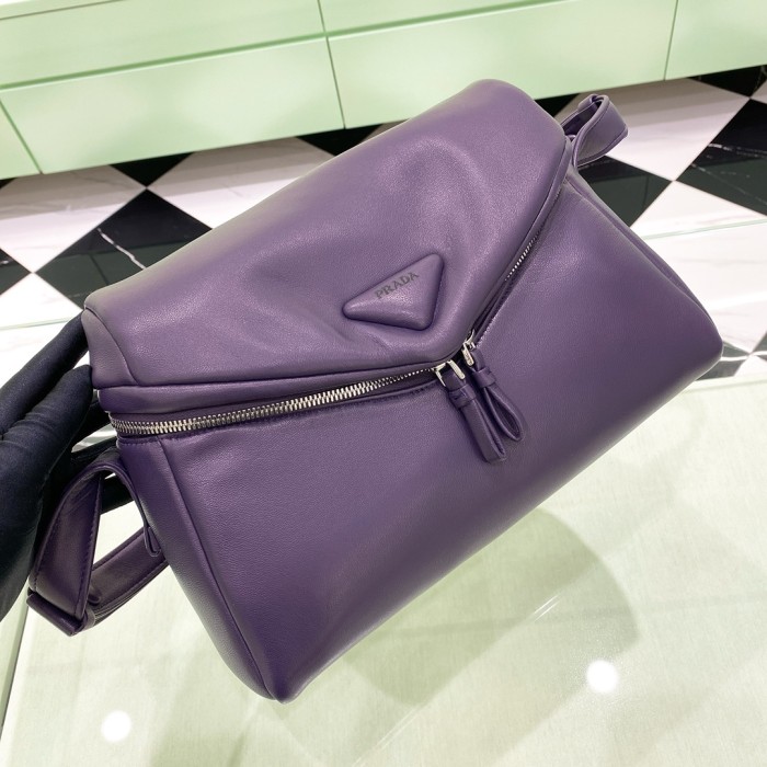 Padded Nappa Leather Top-Handle“33*19*14CM”-0801=