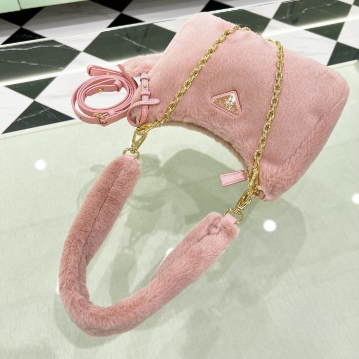 Re-Edition 2005 Shearling Shoulder Bag“22*18*6CM”-087=