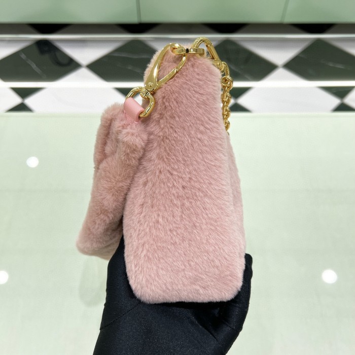Re-Edition 2005 Shearling Shoulder Bag“22*18*6CM”-087=