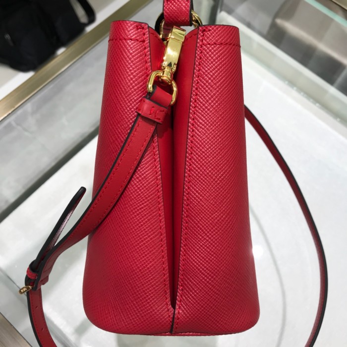 Small Saffiano LeatherPrada Panier Bag“18*17*10.5CM”-0001=