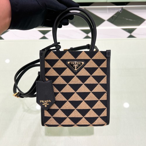 Symbole Embroidered Fabric Mini Bag“19*17*6CM”-087=