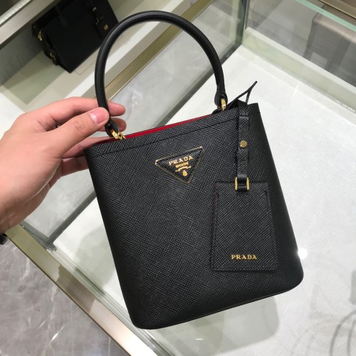Small Saffiano LeatherPrada Panier Bag“18*17*10.5CM”-0001=
