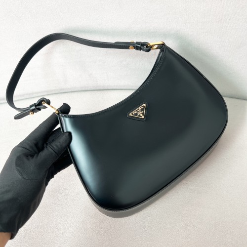 Cleo Brushed Leather Shoulder Bag“27*22*6CM”-088=