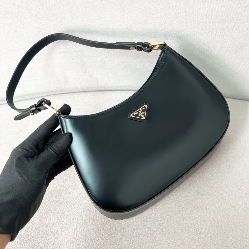 Cleo Brushed Leather Shoulder Bag“27*22*6CM”-088=