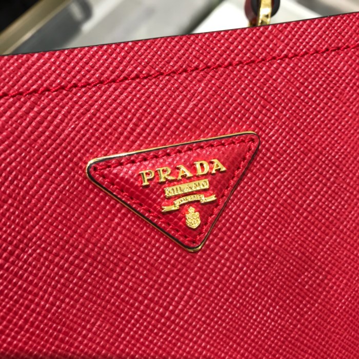 Small Saffiano LeatherPrada Panier Bag“18*17*10.5CM”-0001=