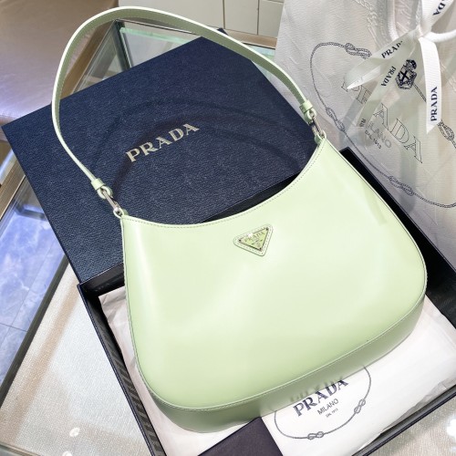 Cleo Brushed Leather Shoulder Bag“28*12*19.5CM”-078=