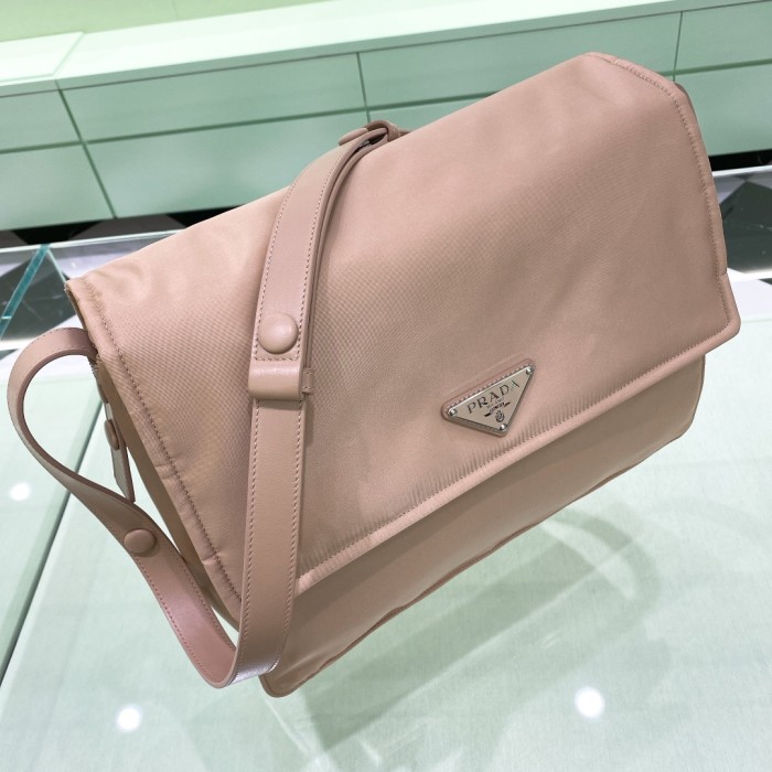 Padded Re-Nylon Shoulder Bag“36*28*14CM”-0801=