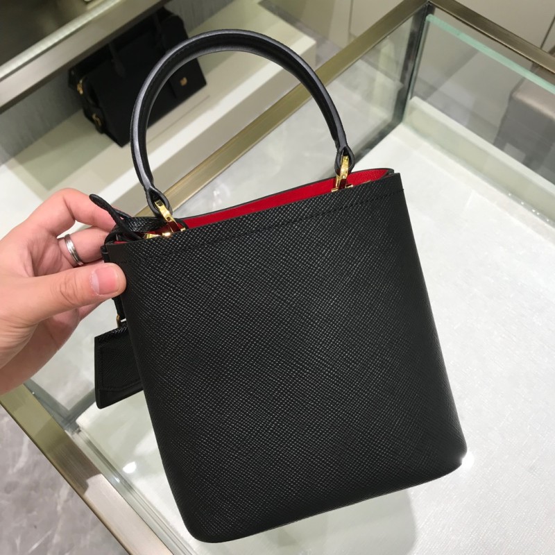 Small Saffiano LeatherPrada Panier Bag“18*17*10.5CM”-0001=