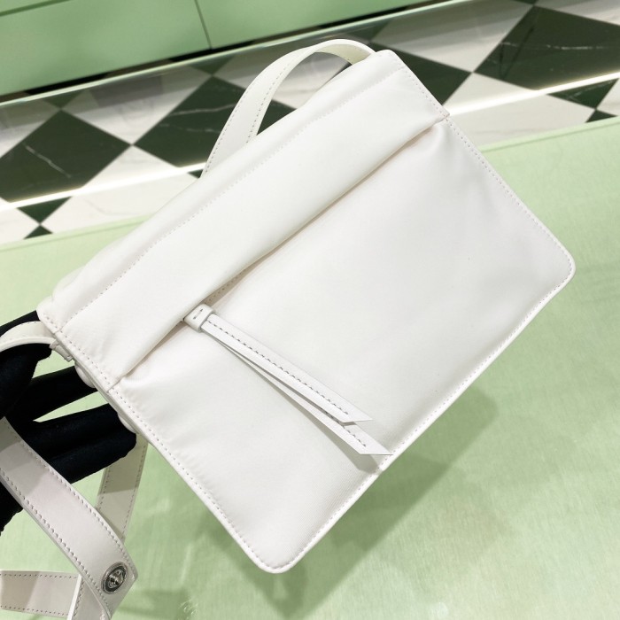 Padded Re-Nylon Shoulder Bag“23*16*11CM”-088=