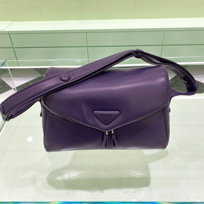 Padded Nappa Leather Top-Handle“33*19*14CM”-0801=