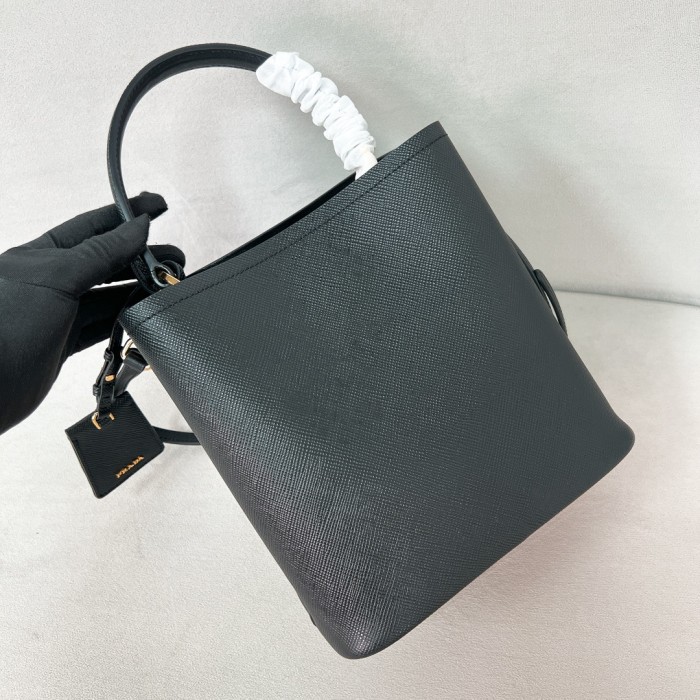 Saffiano Leather Panier Bag“22*23*13CM”-0011=