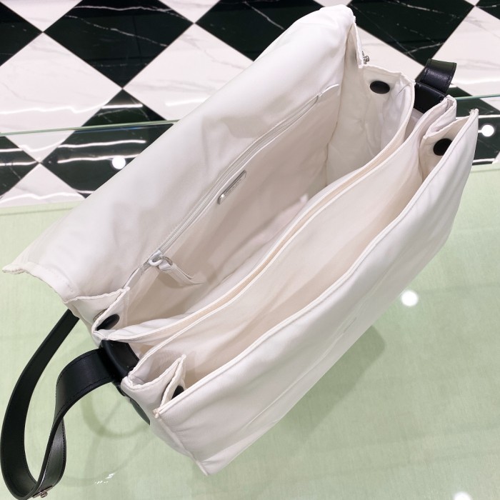 Padded Re-Nylon Shoulder Bag“36*28*14CM”-0801=