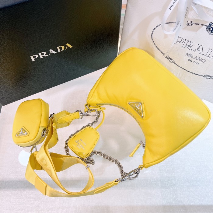 Re-Edition 2005 Leather Bag“22*18*6.5CM”-088=