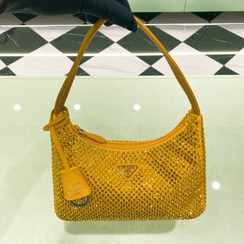Re-Edition 2000 Crystal Mini Bag“22*18*6.5CM”-005=