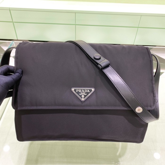 Padded Re-Nylon Shoulder Bag“36*28*14CM”-0801=