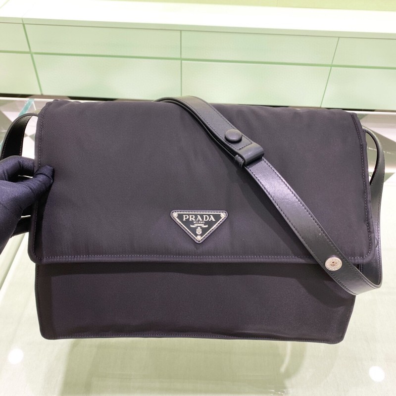 Padded Re-Nylon Shoulder Bag“36*28*14CM”-0801=