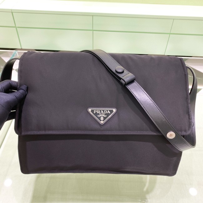 Padded Re-Nylon Shoulder Bag“36*28*14CM”-0801=