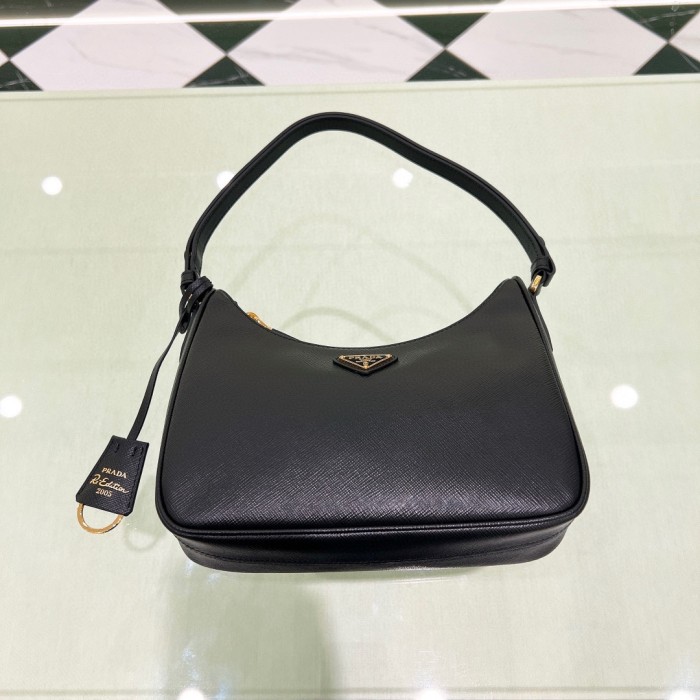 Re-Edition Saffiano Leather Bag“22*18*6CM”-088=