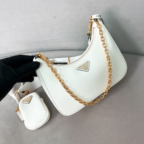 Re-Edition 2005 Leather Bag“22*18*6.5CM”-088=