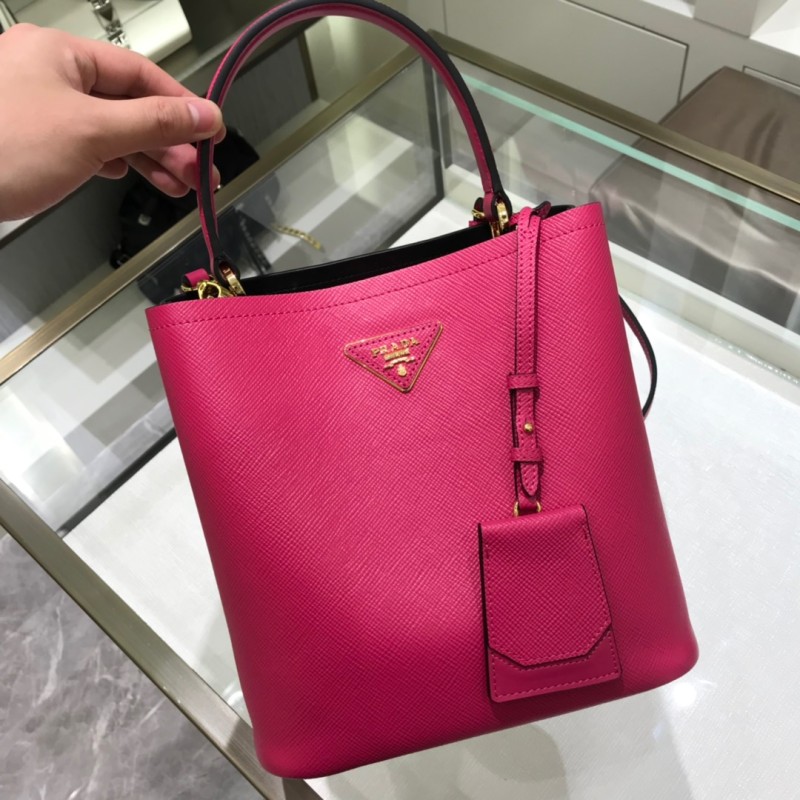 Saffiano Leather Panier Bag“22*23*13CM”-0011=