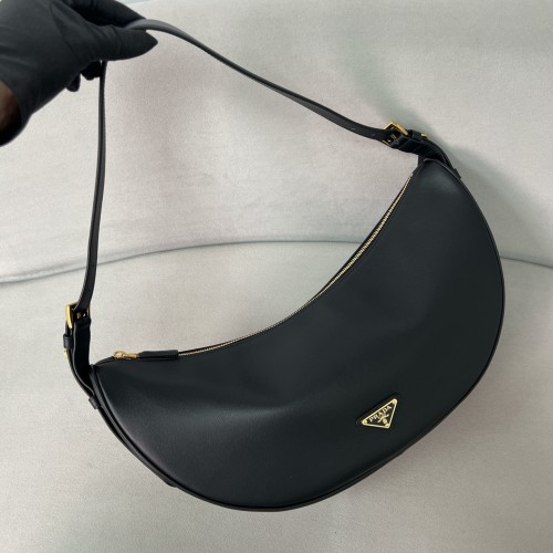 Demi-lune Large Leather Shoulder Bag“42*19.5*8.5CM”-0801=