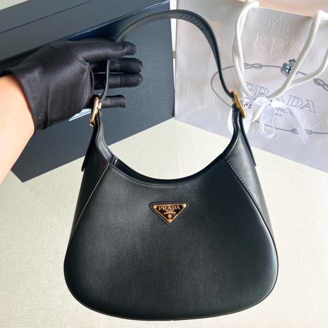 Cleo Brushed Leather Shoulder Bag“26*17*4.5CM”-089=