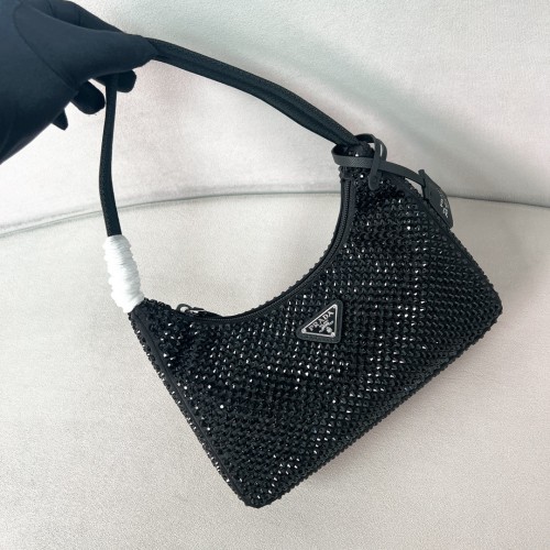 Re-Edition 2000 Crystal Mini Bag“22*18*6.5CM”-006=