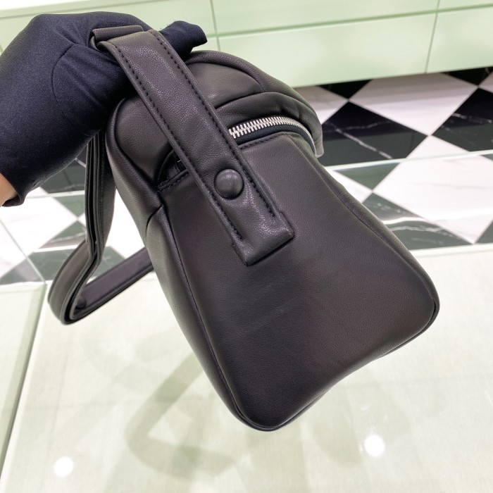 Padded Nappa Leather Top-Handle“33*19*14CM”-0801=