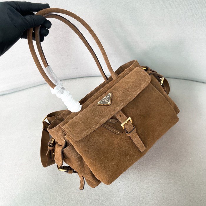Explore medium suede tote bag“30*17*11CM”-0801=