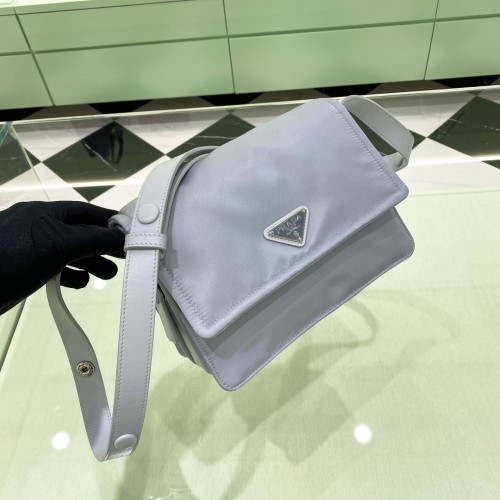 Padded Re-Nylon Shoulder Bag“23*16*11CM”-088=