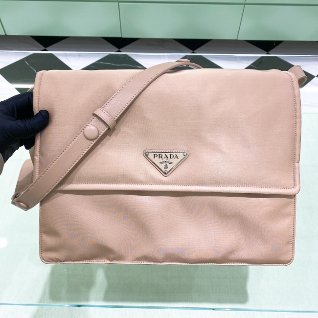 Padded Re-Nylon Shoulder Bag“36*28*14CM”-0801=