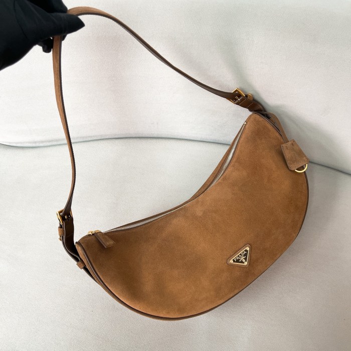 Demi-lune Large suede Shoulder Bag“42*19.5*8.5CM”-801=