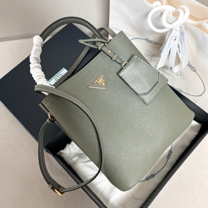 Saffiano Leather Panier Bag“22*23*13CM”-0011=