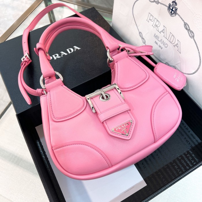 Moon Padded Nappa Leather Shoulder Bag“22.5*17.5*12CM”-0011=