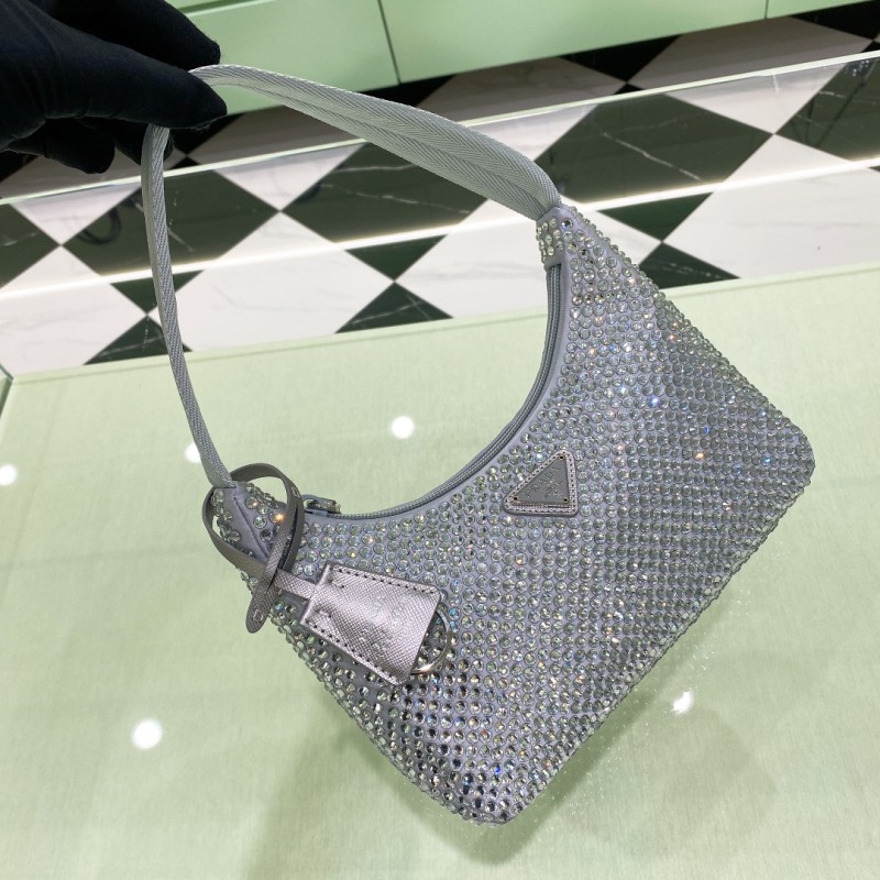 Re-Edition 2000 Crystal Mini Bag“22*18*6.5CM”-006=
