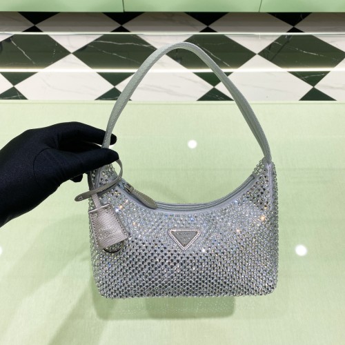 Re-Edition 2000 Crystal Mini Bag“22*18*6.5CM”-006=
