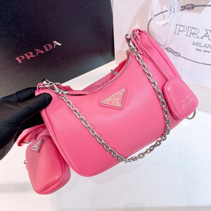 Re-Edition 2005 Leather Bag“22*18*6.5CM”-088=