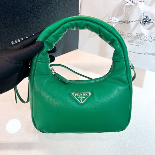 Mini Padded Leather Shoulder Bag“21*12.5*6.5CM”-087=