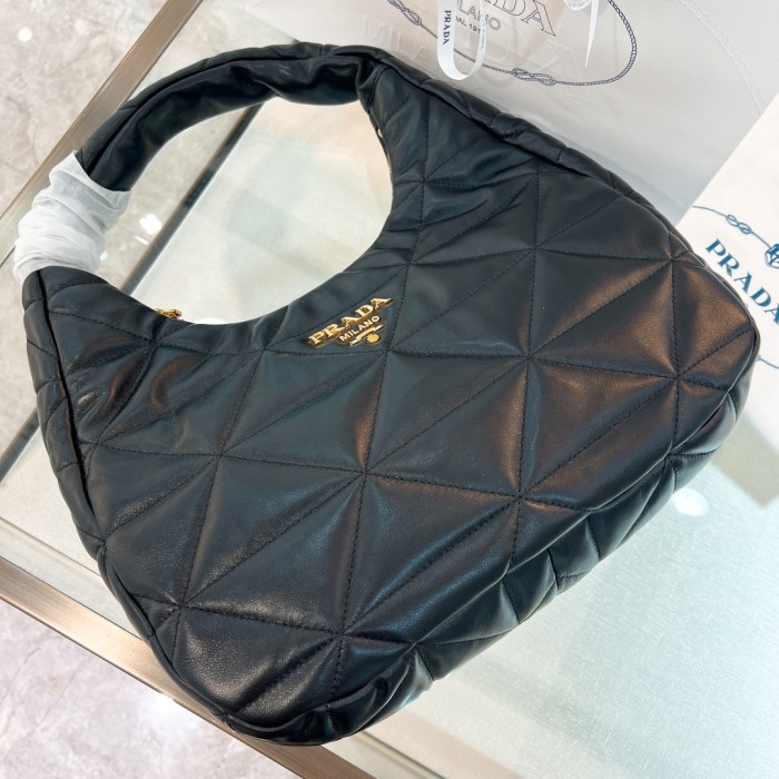 Gaufre Nylon Baguette Bag“40*27*11.5CM”-0801=