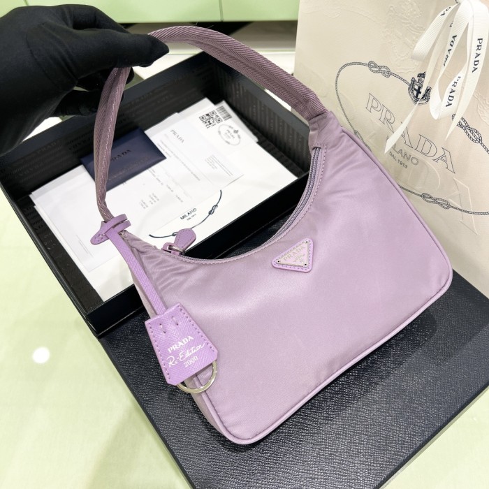 Re-Edition 2005 Re-Nylon And Saffiano Mini Bag“22*17*6CM”-054=