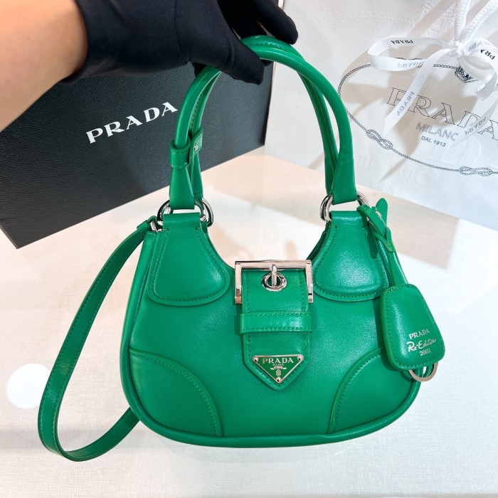 Moon Padded Nappa Leather Shoulder Bag“22.5*17.5*12CM”-0011=