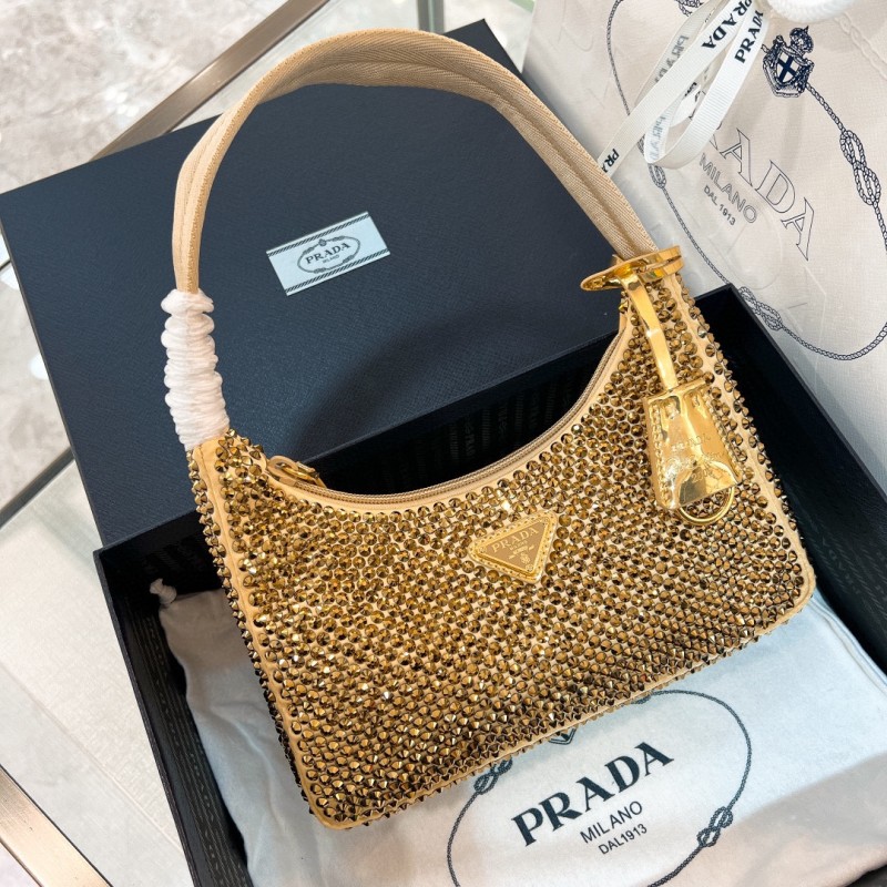 Re-Edition 2000 Crystal Mini Bag“22*18*6.5CM”-006=