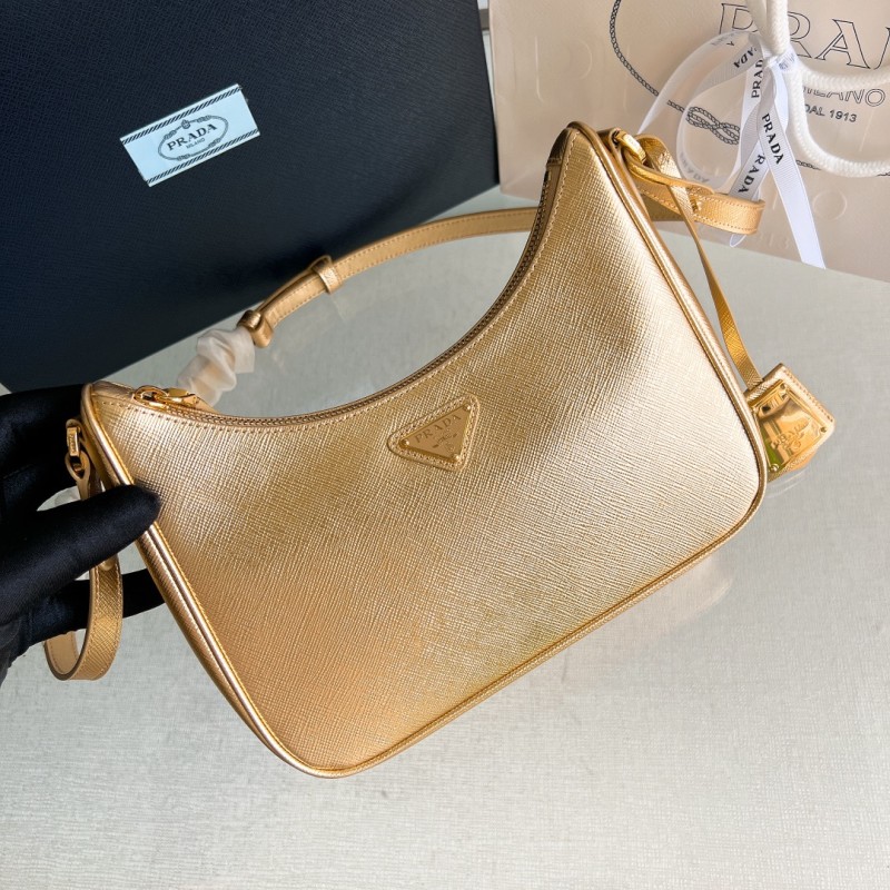Re-Edition Saffiano Leather Bag“22*18*6CM”-089=