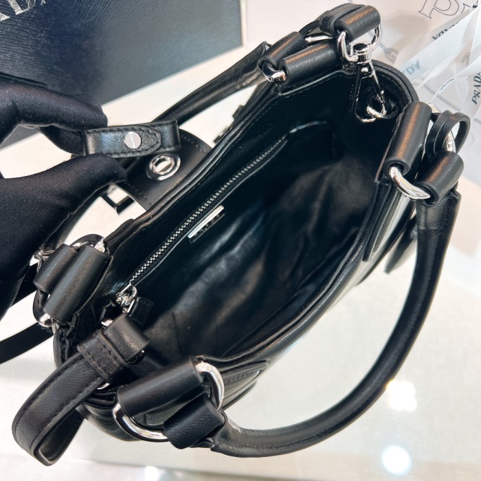 Moon Padded Nappa Leather Shoulder Bag“22.5*17.5*12C“”-0011=